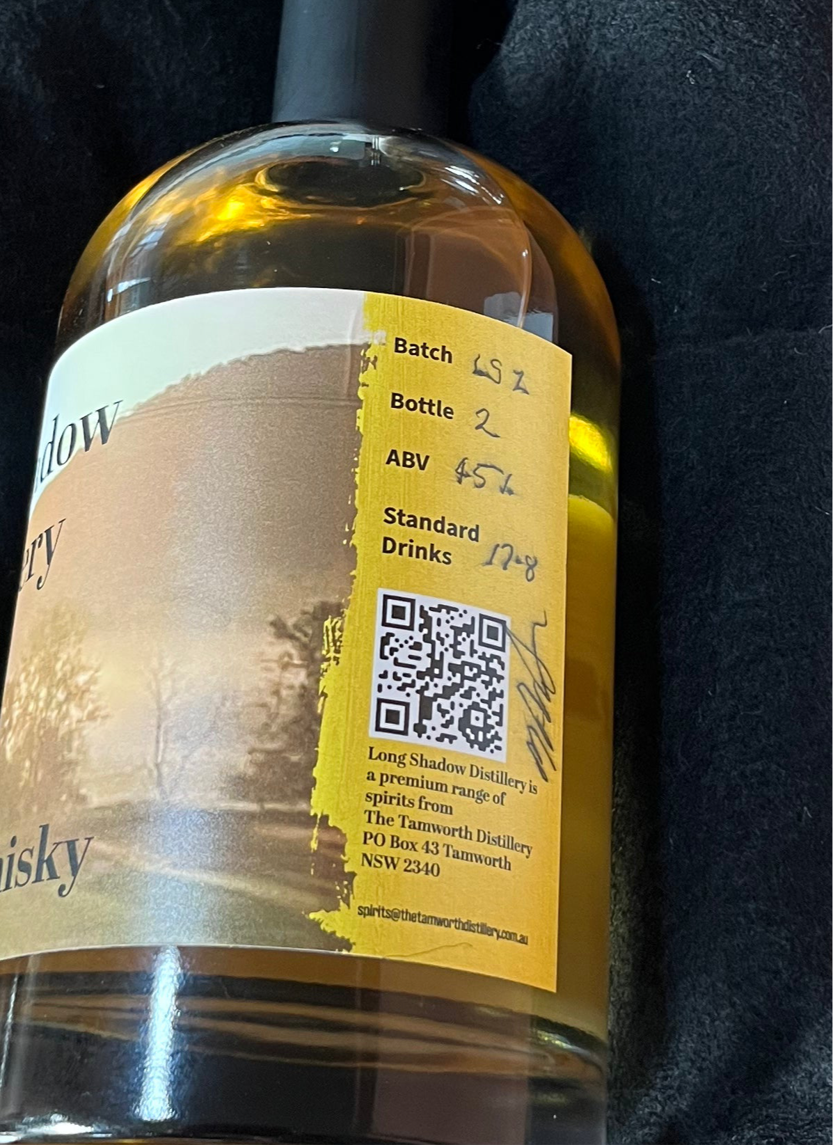 The last bottle of our first release Single Malt Whisky. Bottle #2 of 20.