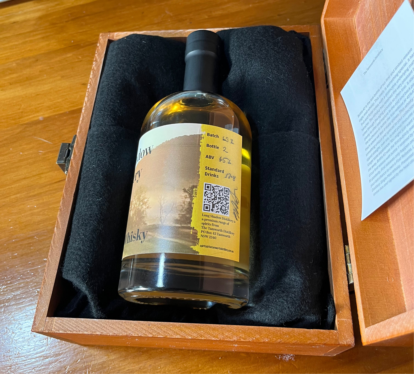 The last bottle of our first release Single Malt Whisky. Bottle #2 of 20.