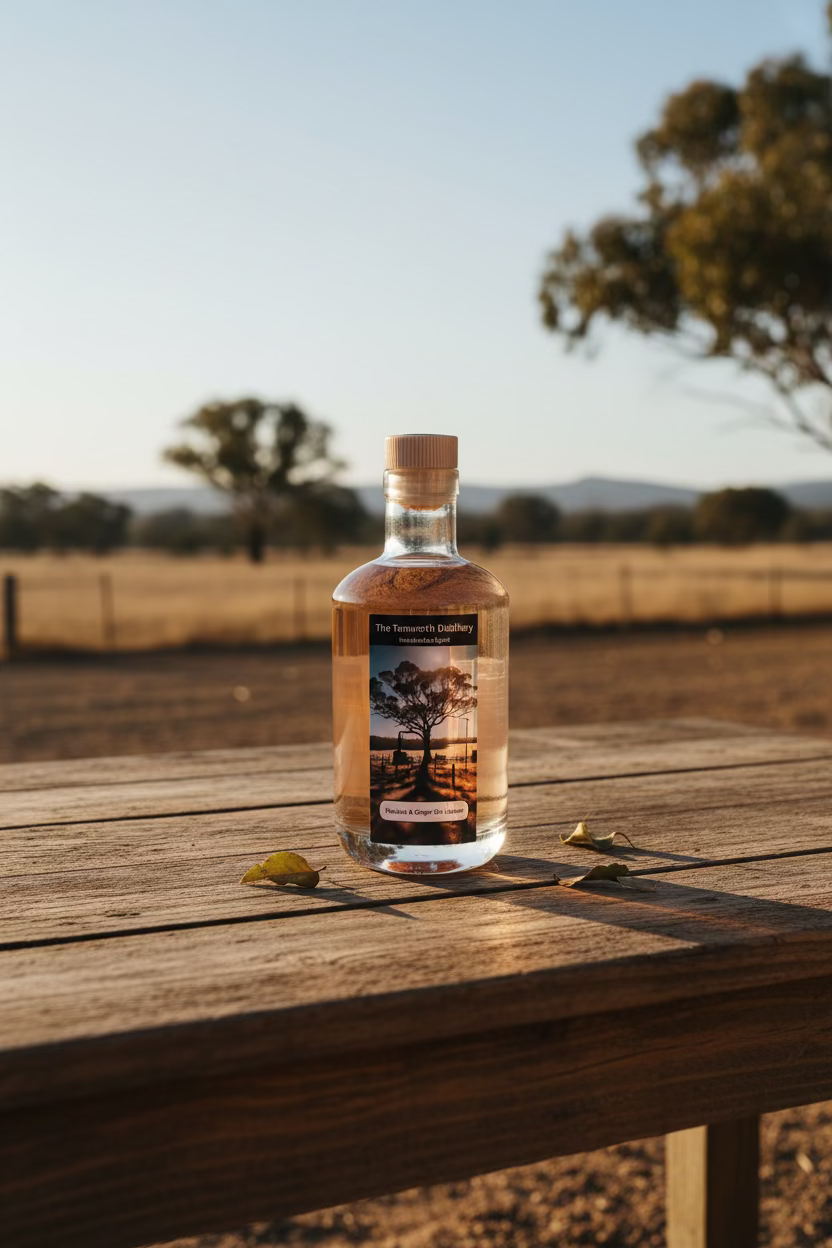 Rhubarb & Ginger  Gin Liqueur