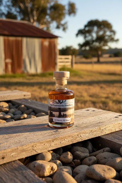 Small bottle of whiskey from The Tamworth Distillery