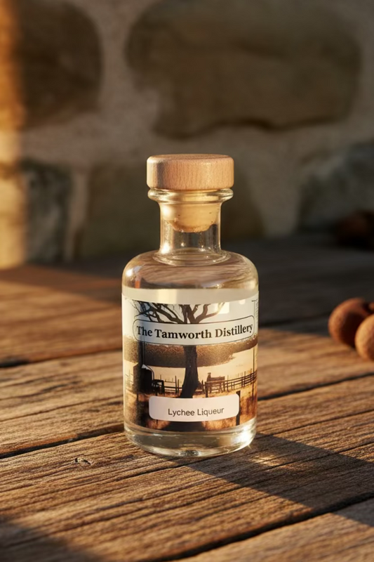 Bottle of Lychee Liqueur from The Tamworth Distillery 